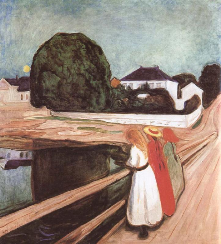 Girl on the bridge, Edvard Munch